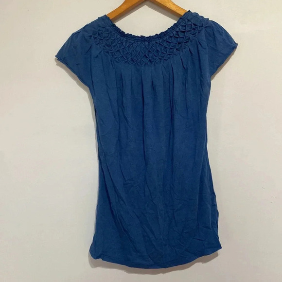 Relativity Navy Blue Blouse Size Small - Picture 6 of 6